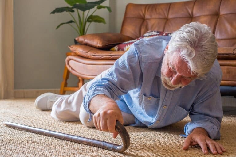 In-home care helps family caregivers keep the home safe to minimize fall risks for aging seniors.