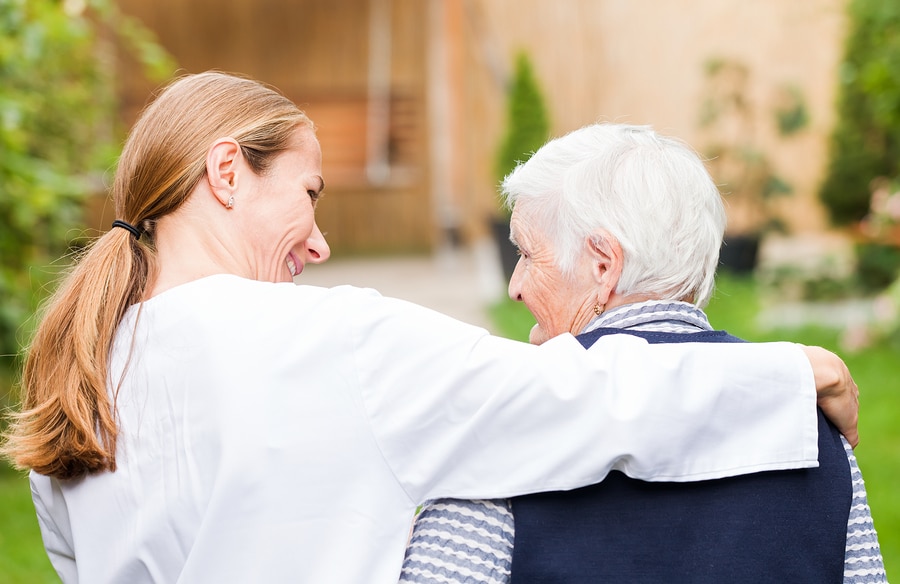 In-home care helps aging seniors with daily activities to maintain their independence.