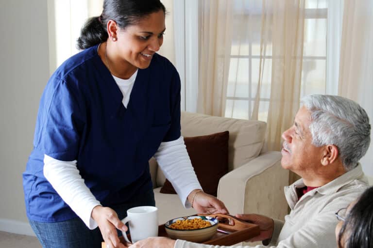 In-home care can support seniors with nutritional support and daily activities.